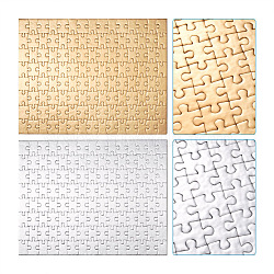 4 Sets 2 Colors Paper Heat Press Thermal Transfer Crafts Puzzle, Rectangle, Mixed Color, 20x29cm, 120pcs, 2 sets/color(DIY-TA0003-56)