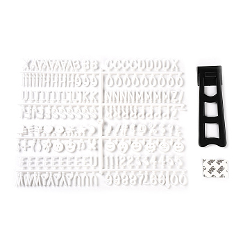 Letters & Numbers Felt Board, with Plastic Holder, White, 228x302x6mm