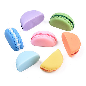 Opaque Resin Decoden Cabochons, Macaron, Mixed Color, 15x29.5x15mm