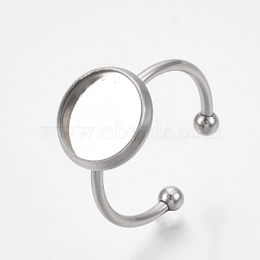 201ステンレス鋼のカフスフィンガー指輪コンポーネント(STAS-T047-19A)-4