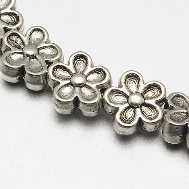 Style tibétain brins alliage de fleurs de perles(X-TIBEB-O007-08-RS)-2