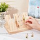 Wooden Earring Holder Necklace Shelf Tray Counter Pendant Jewelry Storage Props Display(EDIS-WH0012-02)-2