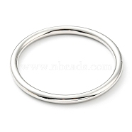 304 Stainless Steel Simple Thin Plain Bangle for Women, Stainless Steel Color, Inner Diameter: 2-3/8 inch(5.95cm)(BJEW-B064-02P)