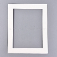 Card Paper Picture Mats, Rectangle, White, 25.2x20.5x0.15cm(DIY-WH0157-75B)