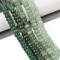 Natural Green Aventurine Beads Strands, Grade AB, Rondelle, 8x5mm, Hole: 1.2mm, about 70~74pcs/strand, 14.76~15.08 inch(37.5~38.3cm)(G-D481-03B)