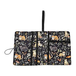 (Defective Closeout Sale: Centerline Asymmetry)Polyester Multilayer Book Cover, Notebook Wraps, Rectangle, Cat Shape, 460x290x4mm(AJEW-XCP0002-78C)