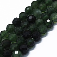 Natural Canadian Jasper Beads Strands, Faceted(64 Facets), Round, 6mm, Hole: 0.8mm, about 62~67pcs/strand, 15.16~15.55 inch(38.5~39.5cm)(G-G927-12A)