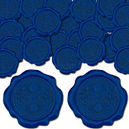 CRASPIRE 100Pcs Adhesive Wax Seal Stickers, Envelope Seal Decoration, For Craft Scrapbook DIY Gift, Cloud, 30mm(DIY-CP0010-54E)