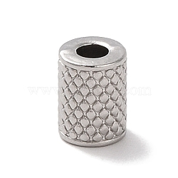 304 Stainless Steel Beads, Column, Stainless Steel Color, 8x6mm, Hole: 2.5mm(STAS-Z058-03P-04)