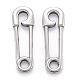 Non-Tarnish 304 Stainless Steel Safety Pin Pendant Charms(X-STAS-M291-12P)-2