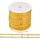 Brass Coated Iron Flat Cable Chains(CH-TAC0007-02G)-1