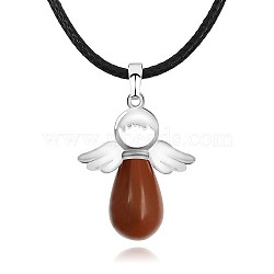Angel Natural Red Jasper Pendant Necklaces, No Size(OH8264-07)