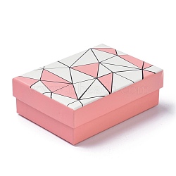 Rectangle Paper Boxes, for Lipstick, with Sponge inside, Pink, 11.2x8x3.8cm(CON-C007-02A)