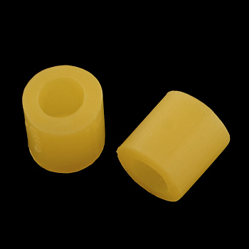 Melty Mini Beads Fuse Beads Refills, Tube, Goldenrod, 3~3.3x2.5~2.6mm, about 40000pcs/500g