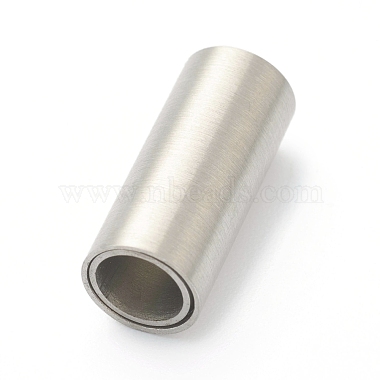 304 Stainless Steel Magnetic Clasps with Glue-in Ends(STAS-B017-01C-P)-3
