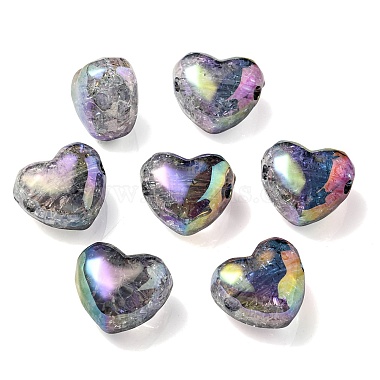 Light Grey Heart Acrylic Beads