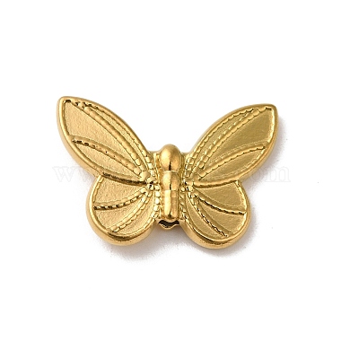 Real 18K Gold Plated Butterfly 303 Stainless Steel Beads