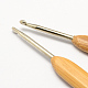Bamboo Handle Iron Crochet Hook Needles(TOOL-R034-3.5mm)-2