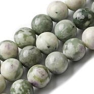 Natural Peace Jade Beads Strands, Round, 10.5~11mm, Hole: 1.4mm, about 36pcs/strand, 14.69''(37.3cm)(G-E598-04A)