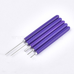 Quilling Paper Tool, Bifurcation Pen Paper Rolling Pen, with Stainless Steel Pins, Slate Blue, 107~144x9mm, 5pcs/set(X-DIY-Q015-04)