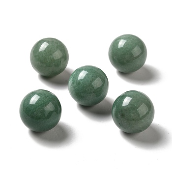 Natural Green Aventurine Beads, No Hole/Undrilled, Round, 25~25.5mm