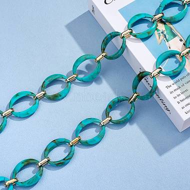 Handmade Imitation Gemstone Style Link Chains(AJEW-J034-01B)-3