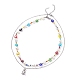 2 Stück 2 Stil Perlenketten mit Naturperlen und bösen Augen mit Bärenanhänger für Frauen(NJEW-TA00019)-1