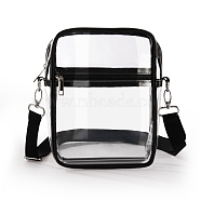 Women's Shoulder Bags, Transparent Ita Bags, Display Collector Bag for Anime Cosplay, Black, 23x17.5x7cm(PW-WG54084-12)