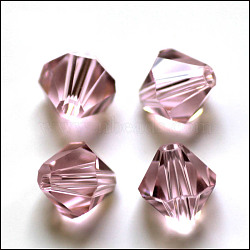 Imitation Austrian Crystal Beads, Grade AAA, Faceted, Bicone, Violet, 4x4mm, Hole: 0.7~0.9mm(SWAR-F022-4x4mm-508)
