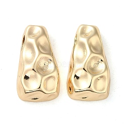 Brass European Bead, Large Hole Beads, Trapezoid, Real 18K Gold Plated, 22x12x6.5mm, Hole: 4.3x3mm(KK-H455-01G)