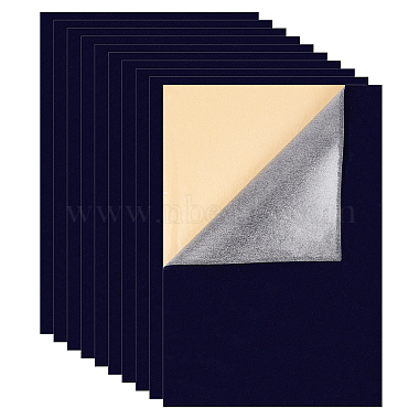 Midnight Blue Polyester Self-adhesive Fabric
