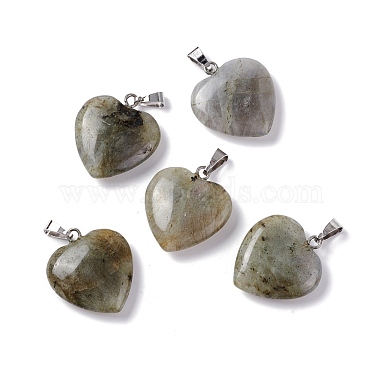 Natural Labradorite Pendants(G-G956-B24-FF)-2