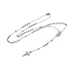 304 Stainless Steel Rosary Bead Necklaces for Easter(NJEW-L159-06P)-1
