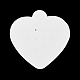 cartes d'affichage de boucles d'oreilles en papier en forme de coeur(AJEW-A051-04)-2