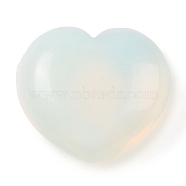 Opalite Thumb Massage Stone, Heart Pocket Palm Stones, for Relaxing, Pain Relief, 40~41x45x24~26mm(G-I367-06A)