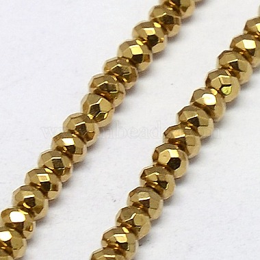 Electroplate Non-magnetic Synthetic Hematite Beads Strands(G-J160-A-02)-3