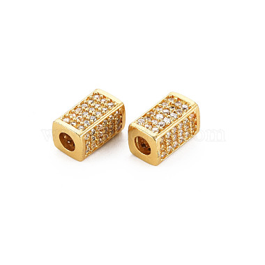 Brass Micro Pave Clear Cubic Zirconia Beads(KK-N242-014)-2