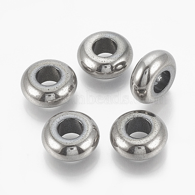 14mm Rondelle Non-magnetic Hematite Beads