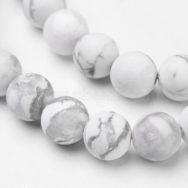 Chapelets de perles en howlite naturelle(G-D809-16-8mm)-3