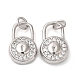 Brass Micro Pave Cubic Zirconia Pendants(KK-C028-05P)-1