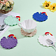 5Pcs 5 Colors Polyester Coasters(AJEW-WR0003-86B)-4