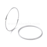 304 Stainless Steel Plain Band Rings, Stainless Steel Color, US Size 7 1/4(17.5mm)(RJEW-G298-04P)