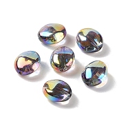 Acrylic Beads, Imitation Baroque Pearl Style, Oval, Colorful, 12x10.5x6.5mm, Hole: 1.3mm(PACR-C008-05D)