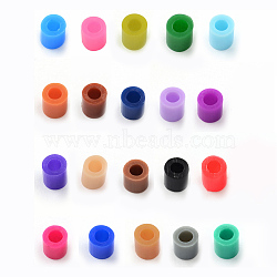 Maxi Fuse Beads, DIY Iron on Beads for Children, Tube, Mixed Color, 8.5~9x9~9.5mm, about 1500pcs/500g(DIY-R013-10mm-M)