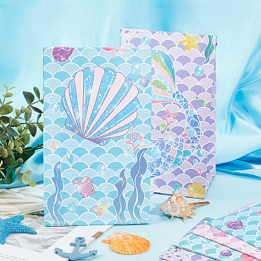 12Pcs 4 Styles Ocean Themed Paper Bags(AJEW-WH0283-19)-5