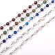 La main de perles de pierres précieuses chaînes de colliers bracelets faisant(AJEW-JB00047)-1