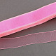 Breast Cancer Pink Awareness Ribbon Making Materials Organza Ribbon(ORIB-Q016-10mm-22)-1