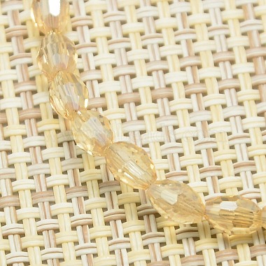 Chapelets de perles en verre galvanoplastique(X-EGLA-J013-4X6mm-F23)-3