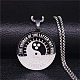 304 Stainless Steel Pendant Necklaces for Women Men(NJEW-G123-12P)-1