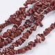 Chapelets de perles en jaspe rouge naturel(X-G-R192-20)-1